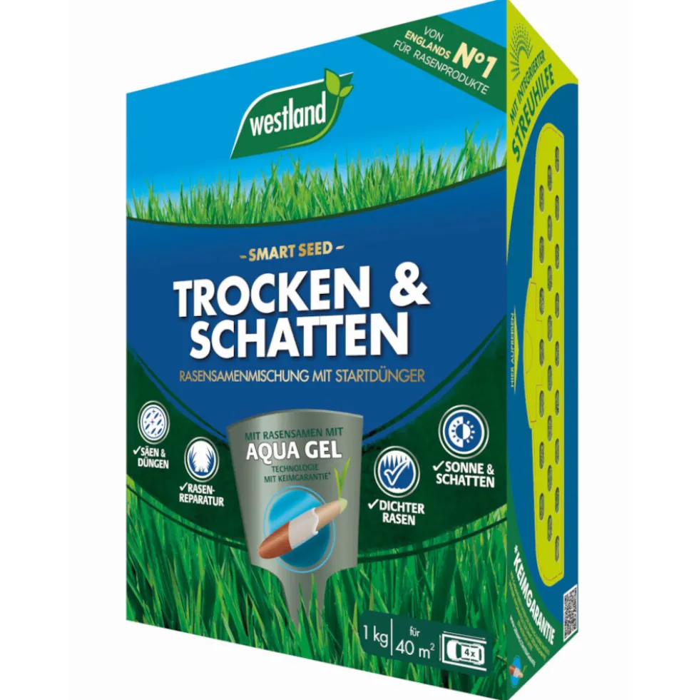 WESTLAND Saatgut Trocken- und Schattenrasen 1,0 kg