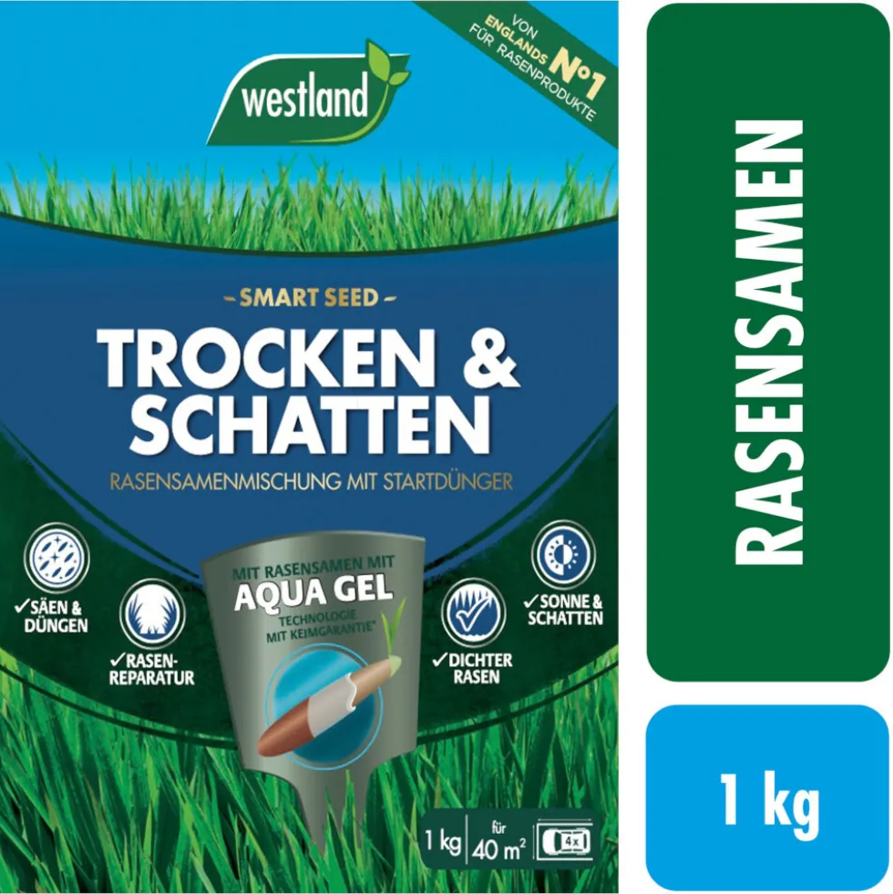 WESTLAND Saatgut Trocken- und Schattenrasen 1,0 kg