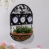 Wetterstation mit Blumenschale