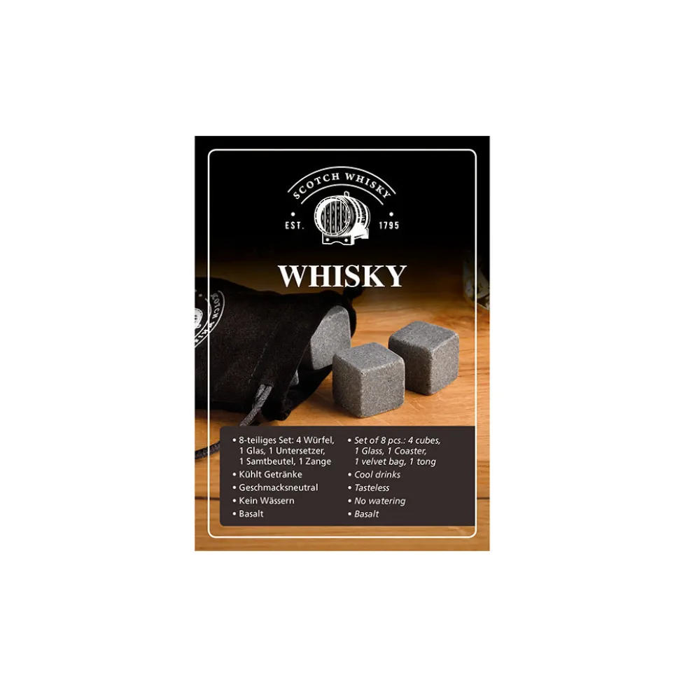 Whisky-Set 8-teilig in Holzkiste
