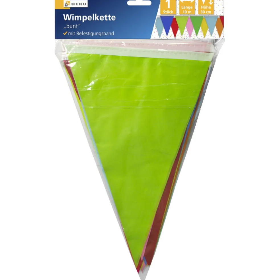 Wimpelkette 10 m bunt