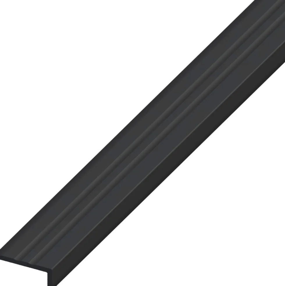Winkel-Abschlussprofil PVC 1000 x 25 x 10 mm schwarz
