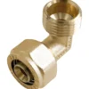 Winkel 90° für Metallverbundrohr 16 x 2 mm x ½'' Aussengewinde vernickelt