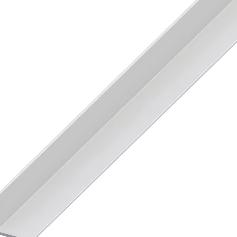 Winkel gleichschenkligAluminium eloxiert 1000 x 40 x 40 x 2 mm silberfarben
