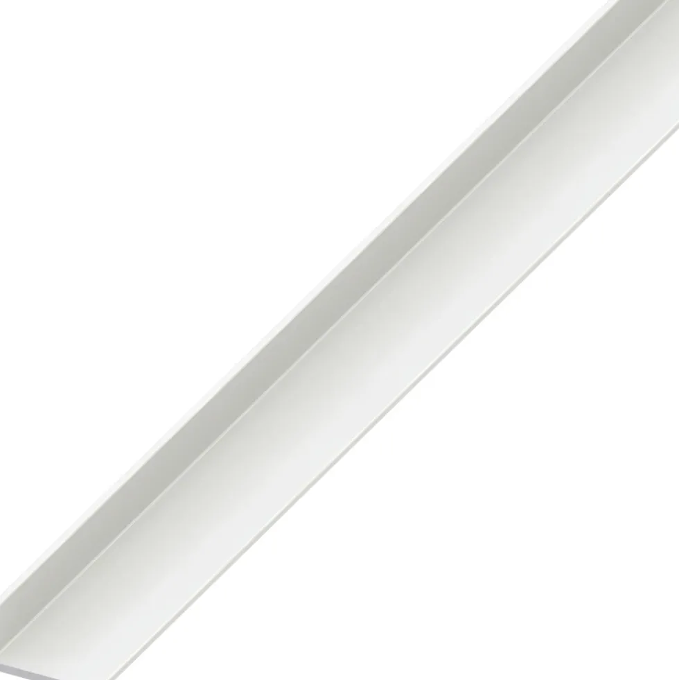 Winkelprofil ungleichschenklig PVC 1000 x 20 x 10 x 1,5 mm weiß