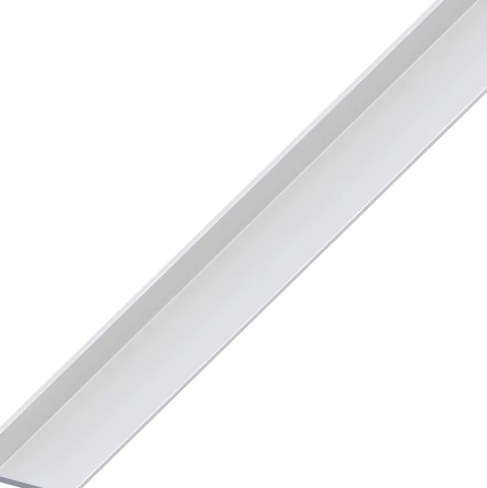 Winkel ungleichschenkligAluminium eloxiert 1000 x 40 x 15 x 1,5 mm silberfarben