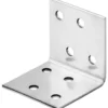 Winkelverbinder 40 x 40 x 40 mm aus Edelstahl mit 8 Löchern