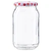 XXL-Einmachglas 900 ml Deckel rot-weiß kariert