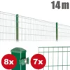 Zaunpaket MICHL ca. 0,8 m x ca. 14 m moosgrün verzinkt pulverbeschichtet