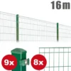 Zaunpaket MICHL ca. 0,8 m x ca. 16 m moosgrün verzinkt pulverbeschichtet