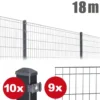 Zaunpaket MICHL ca. 1,2 m x 18 m anthrazit verzinkt pulverbeschichtet