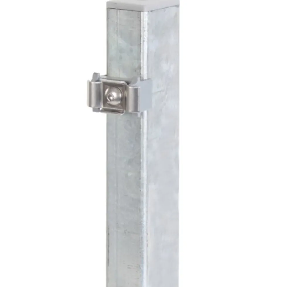 Zaunpfosten für Doppelstabmatte 60 x 40 x 2250 mm feuerverzinkt