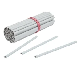 Zaun Sichtschutz und Windschutz A1-Blickdicht 1 Rolle, 19 cm Breit in Weißaluminium