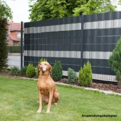Zaun Sichtschutz und Windschutz A1-Blickdicht 2 Rollen mit Klemmschienen