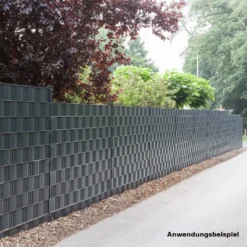 Zaun Sichtschutz und Windschutz A1-Blickdicht 2 Rollen mit Klemmschienen