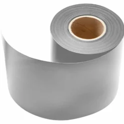 Zaun Sichtschutz und Windschutz A1-Blickdicht 2 Rollen, 19 cm Breit in Weißaluminium mit Klemmschienen