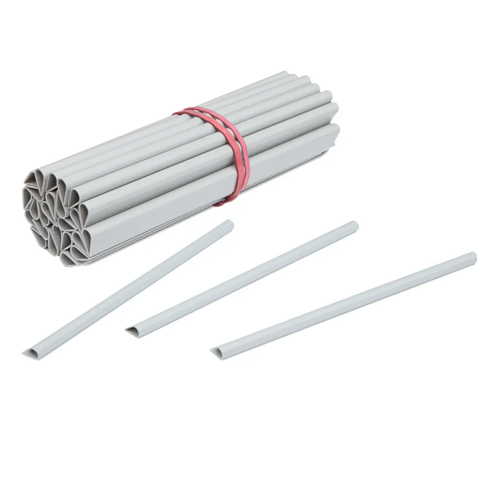 Zaun Sichtschutz und Windschutz A1-Blickdicht 2 Rollen, 19 cm Breit in Weißaluminium mit Klemmschienen