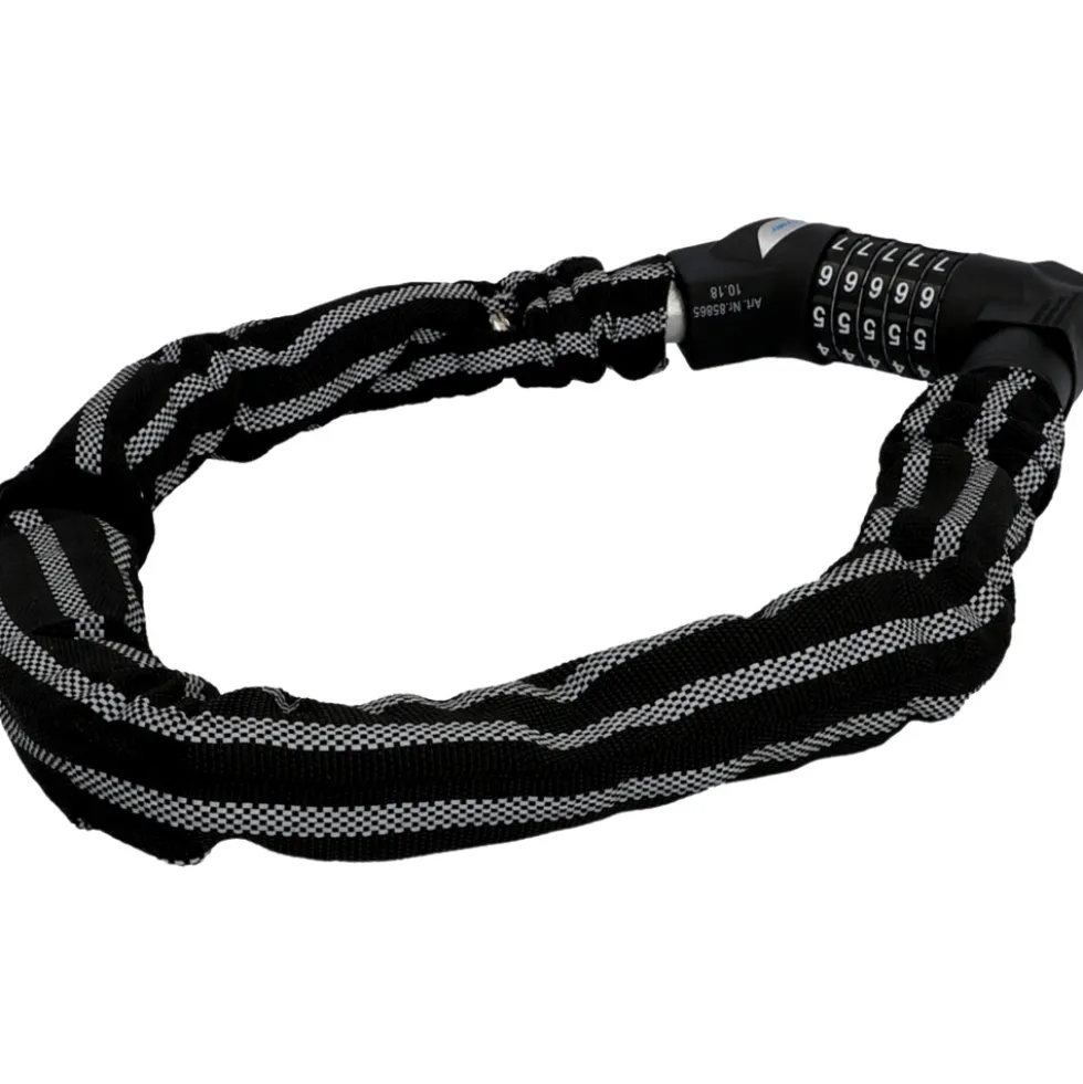 Zweirad-Zahlen-Kettenschloss Reflex, 80 cm