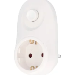 Zwischenstecker mit Dimmer 40 - 280 Watt weiß