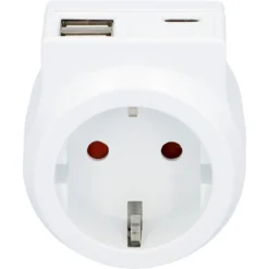 Zwischenstecker mit USB-A+C-Anschluss