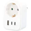 Zwischenstecker USB A+C 3,4A weiß