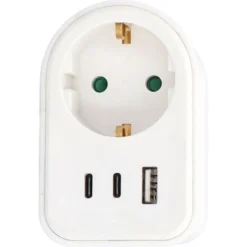 Zwischenstecker USB A+C 3,4A weiß